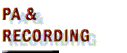PA & Recording